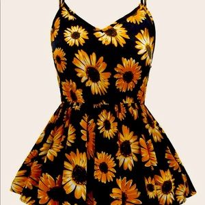 Summer Top New Sunflower sleeveless top XL